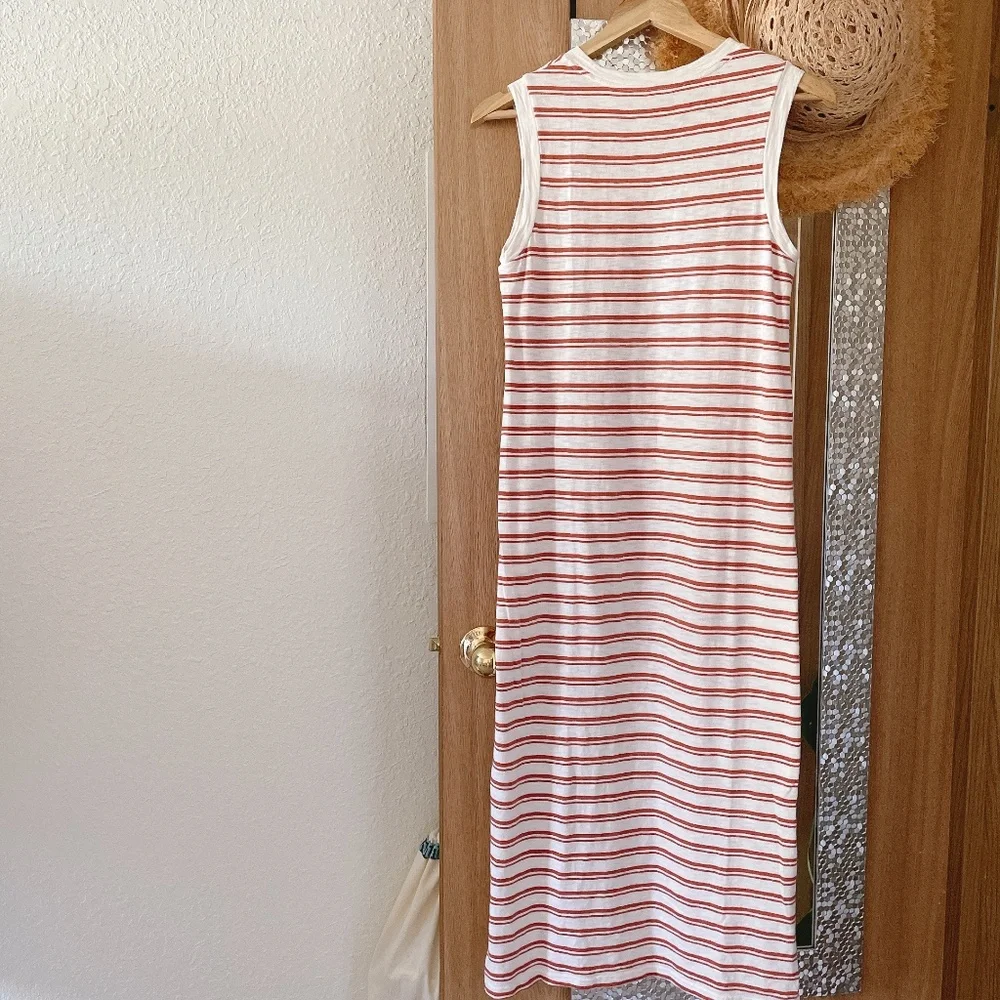 Target Universal Thread Striped Dress_XS_Red/cream - Picture 3 of 4